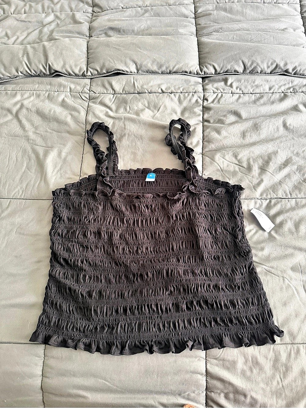 Old Navy Fitted Smocked Tank Top Smocked Tank Top in Brown XL NWT